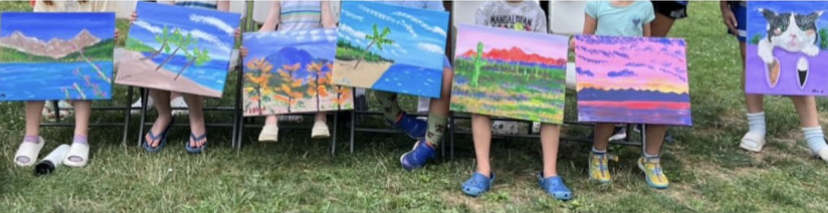 kids w paintings