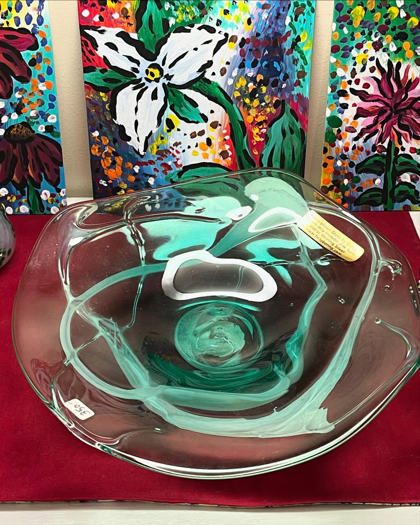 wavy glass bowl